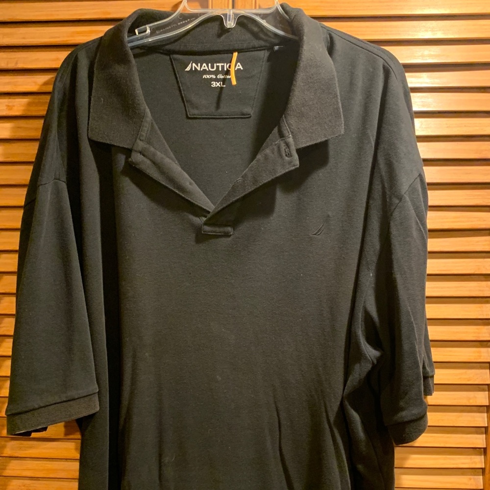 Nautica Black polo short sleeve shirt